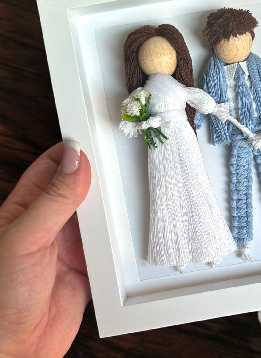 Personalisiertes Familienportrait Familie Puppen | Hochzeit- Brautpaar| Sternenkind