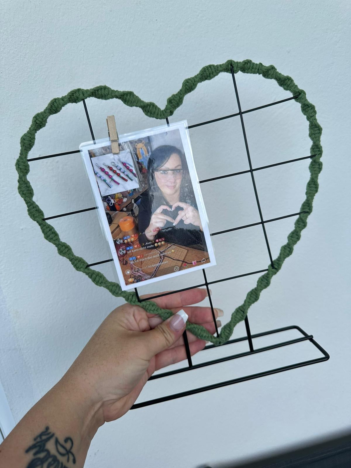 Sofortkauf Herz Gitter Makramee