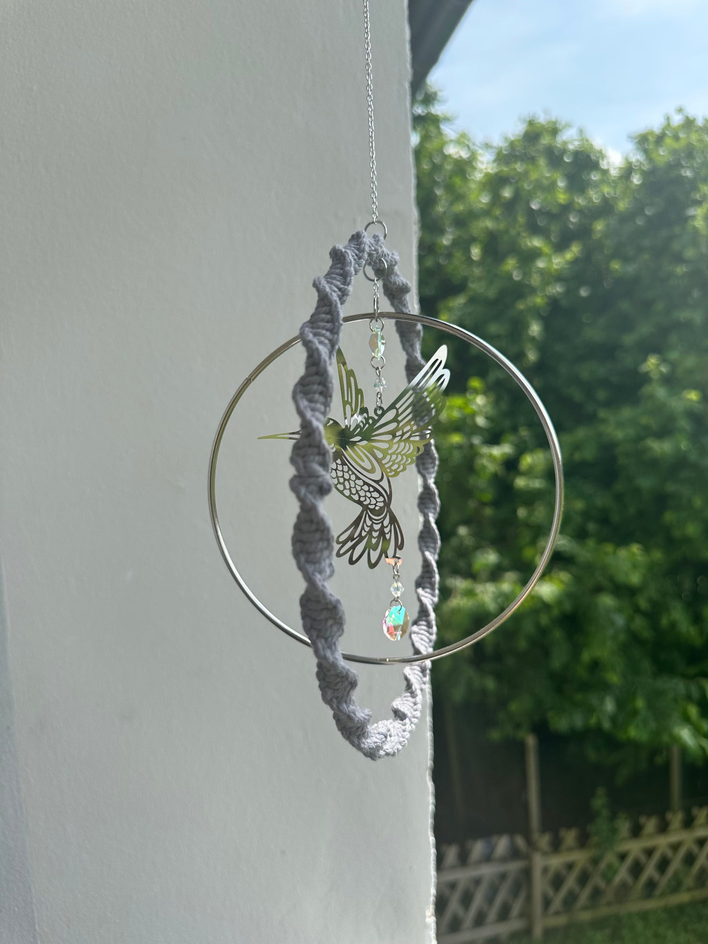 Großer Ring Sonnenfänger | Sonnencatcher Makramee