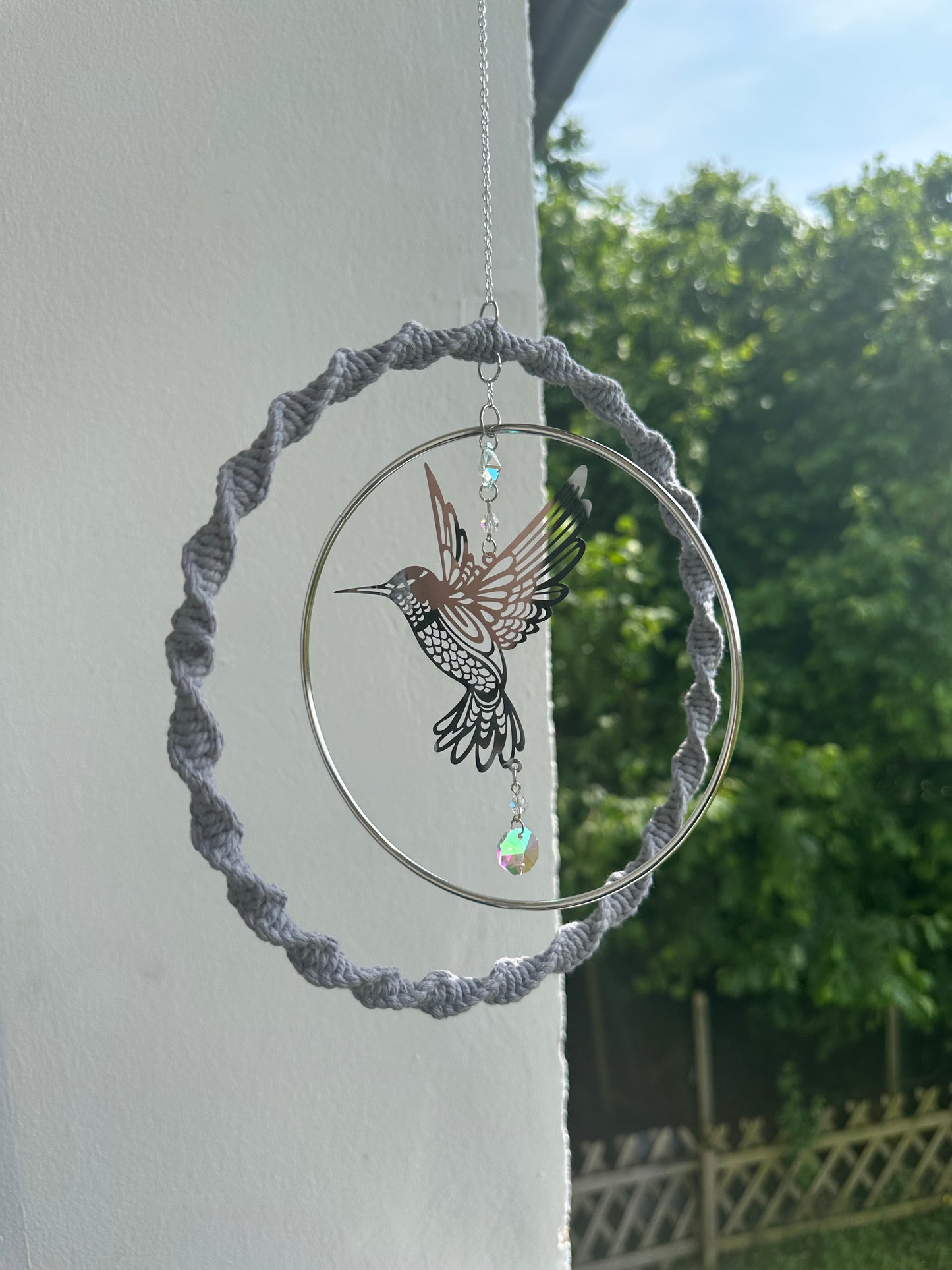 Großer Ring Sonnenfänger | Sonnencatcher Makramee