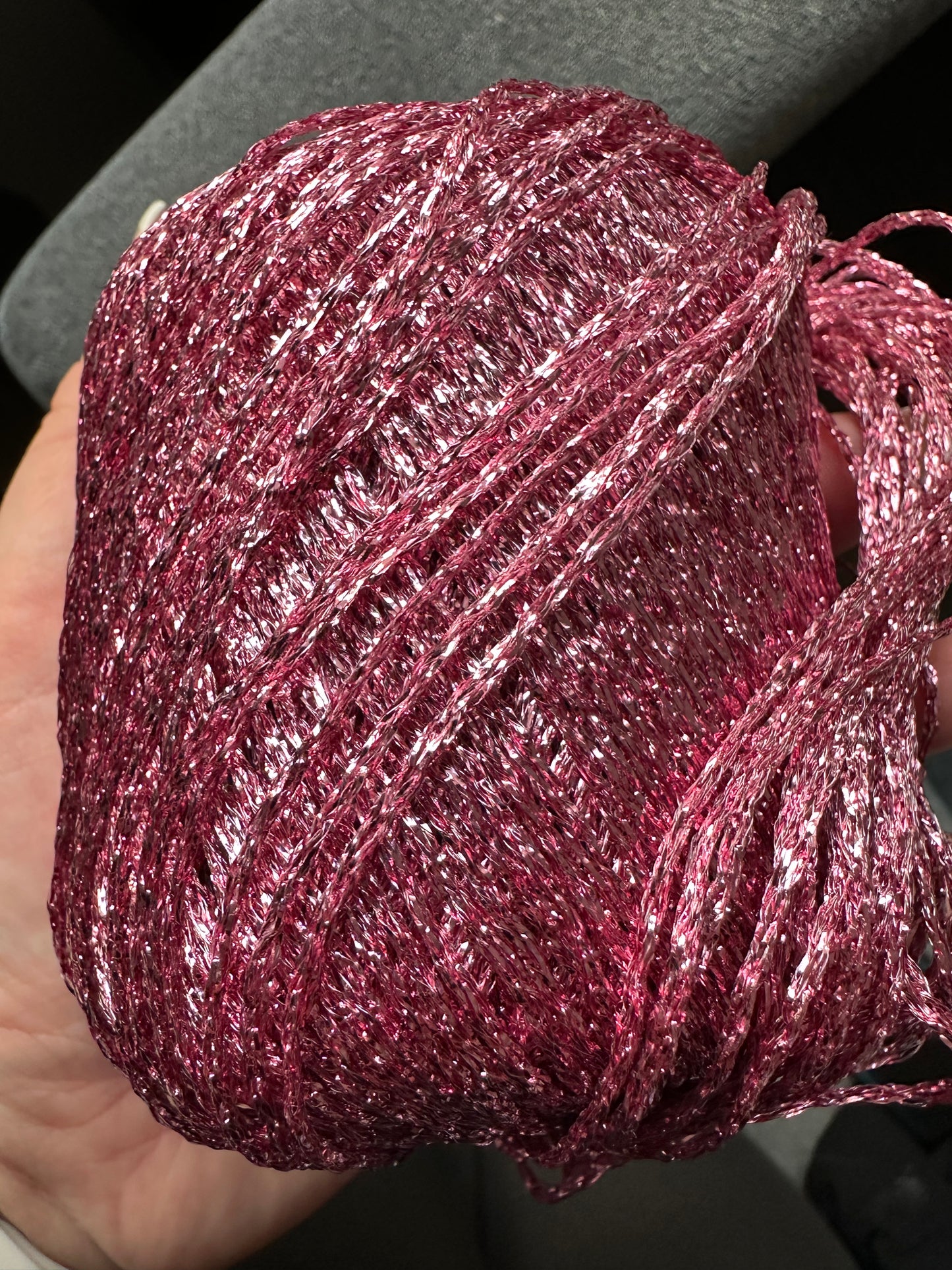 Glitzer Garn Handykette