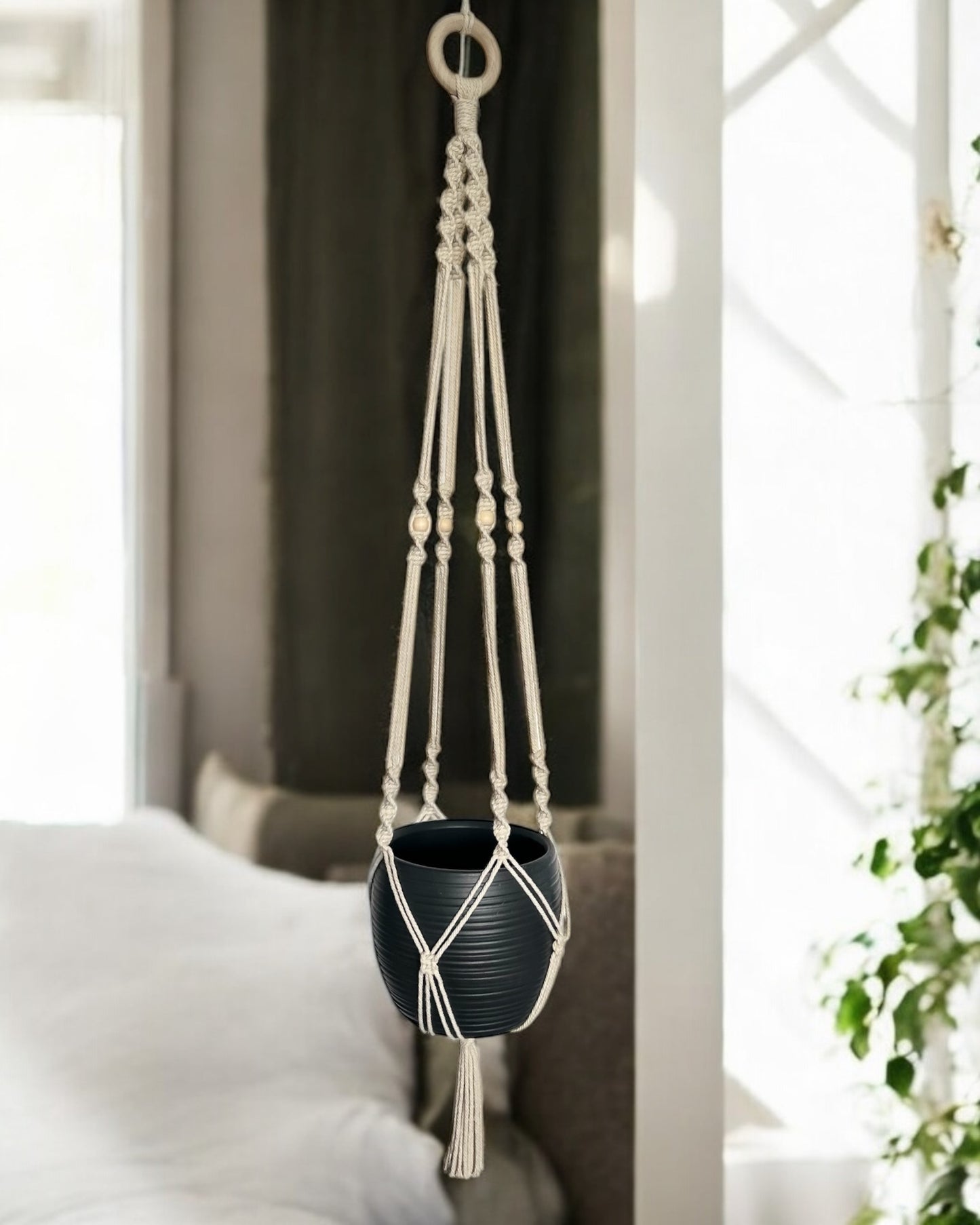 Boho Blumenampel | Wandbehang