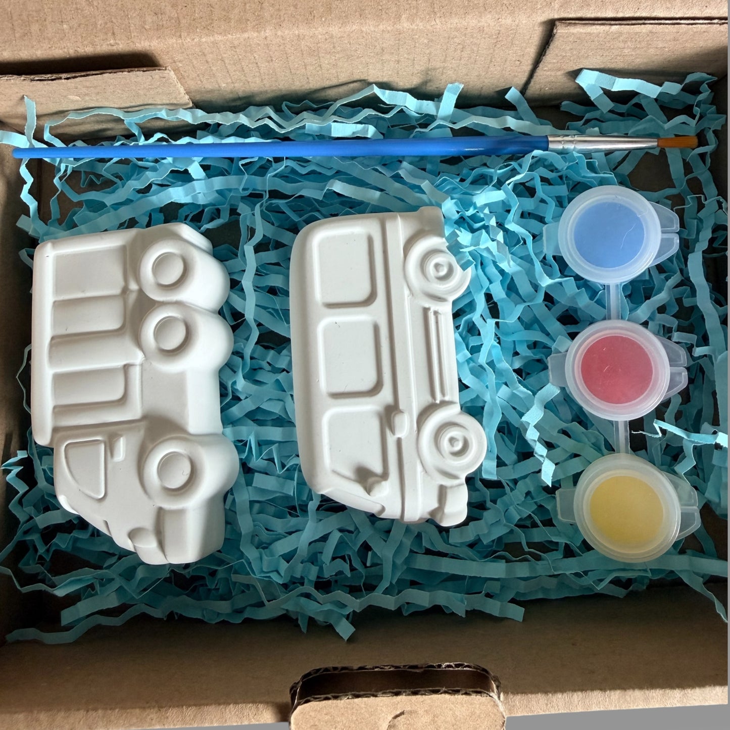 Abverkauf DIY Malset für Kinder | FAHRZEUGE | Zug | Autos | Acrylfarbe