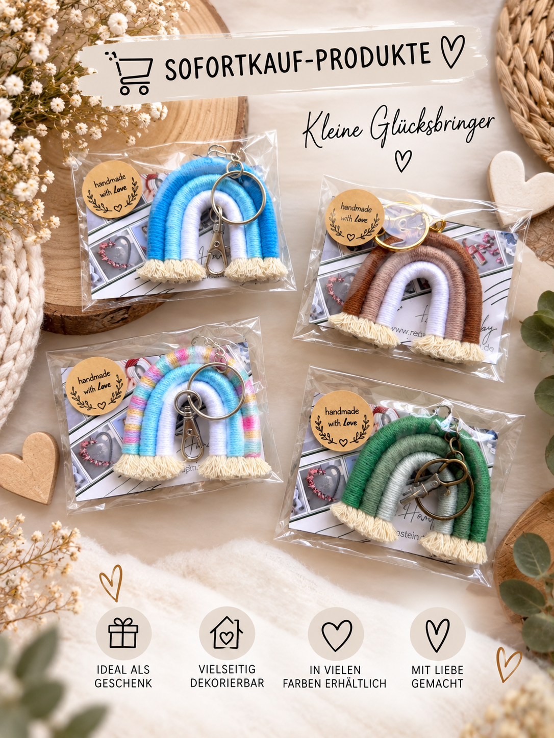 Sofortkauf - Regenbogen | Einschulung - Schlüsselanhänger | Geschenkidee - versandfertig