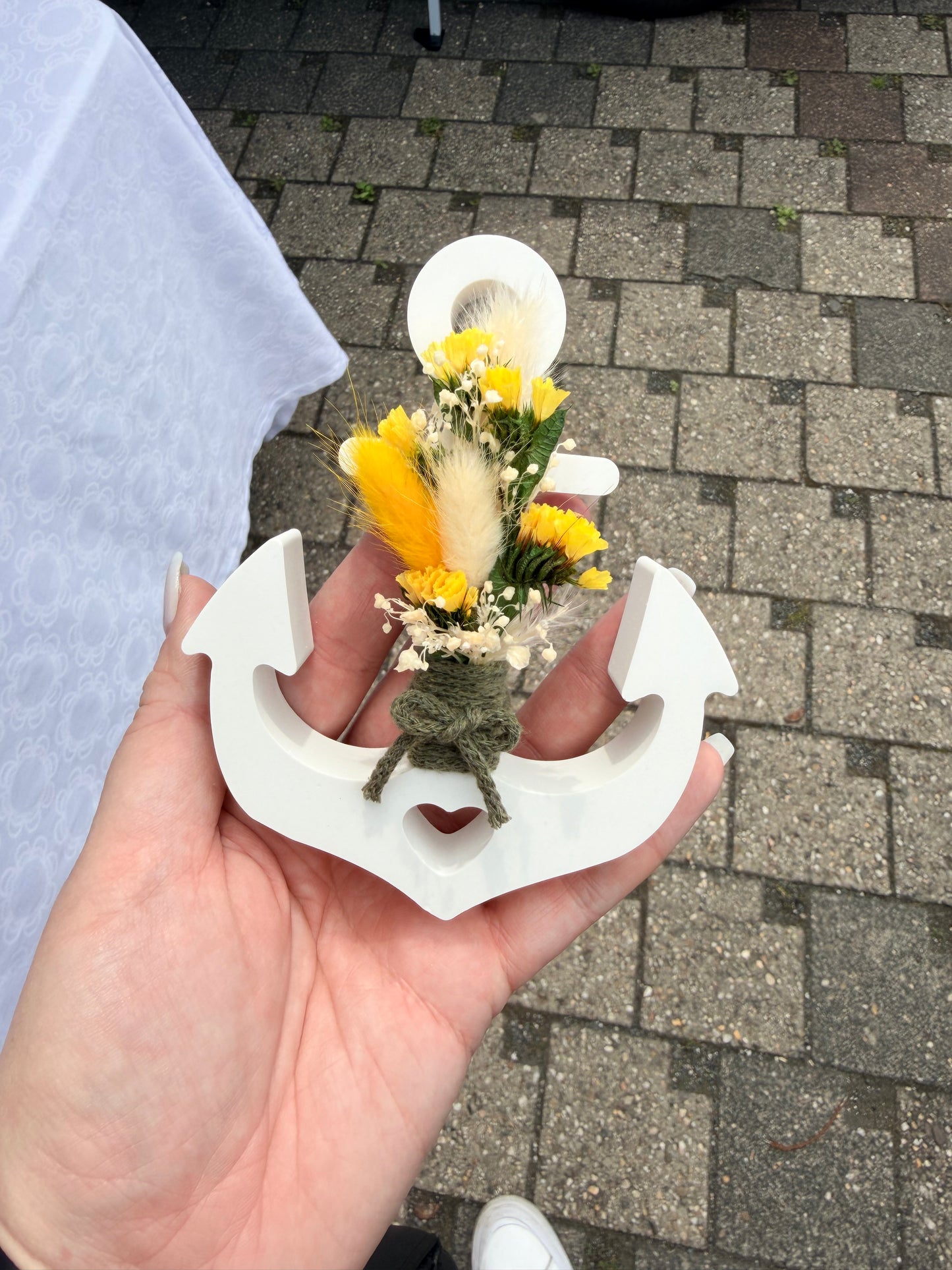 SOFORTKAUF Anker verschiedene Farben Trockenblumen Seil | Personalisiert