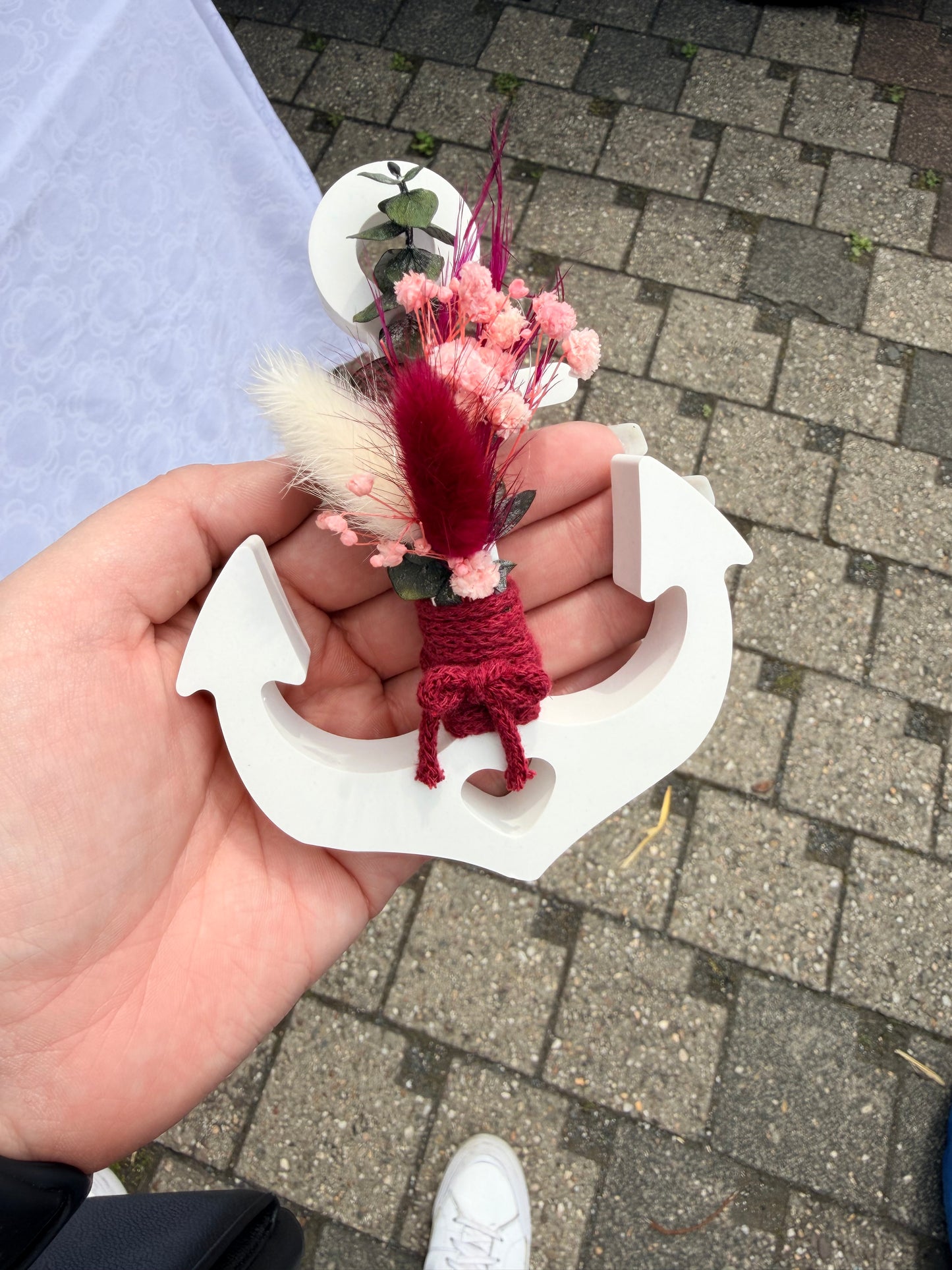 SOFORTKAUF Anker verschiedene Farben Trockenblumen Seil | Personalisiert