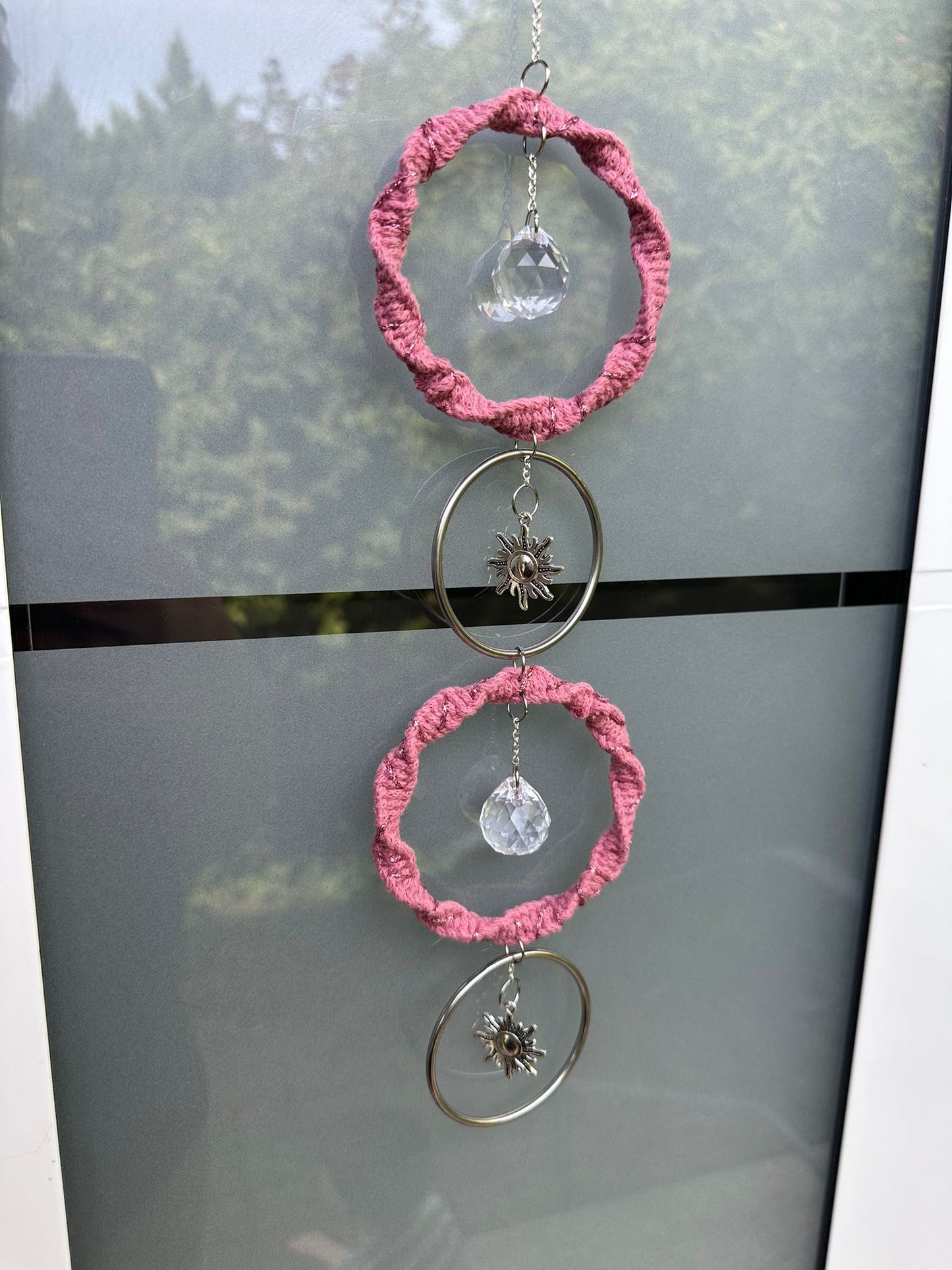 Sonnenspiel Ringe | Sonnencatcher Makramee Silber & Gold
