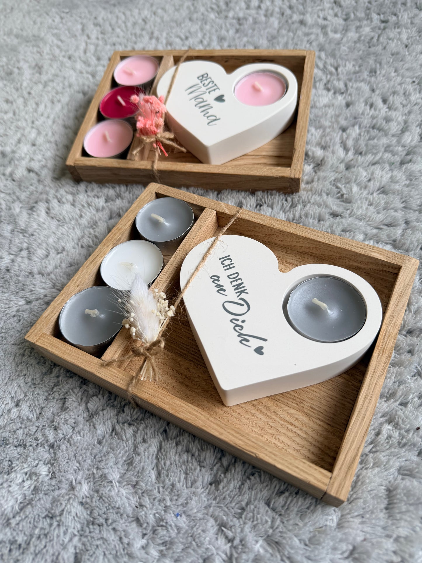 Herzensmensch - Geschenkbox - Herz | Teelichthalter / - Geldgeschenk / Muttertag | Danke