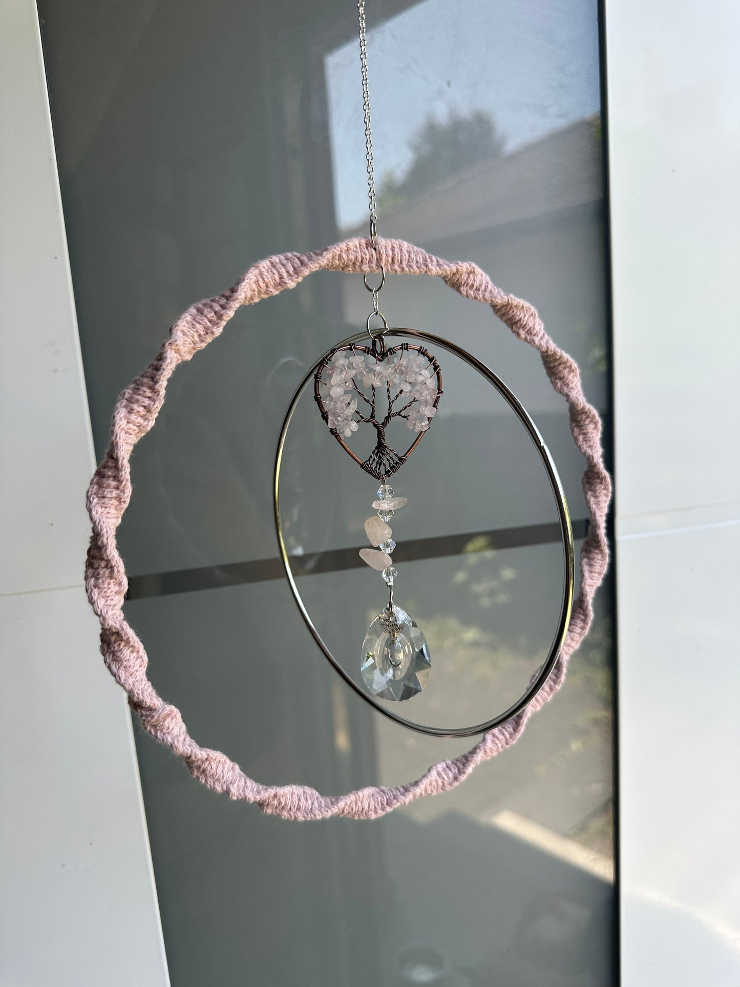 Großer Ring Sonnenfänger | Sonnencatcher Makramee