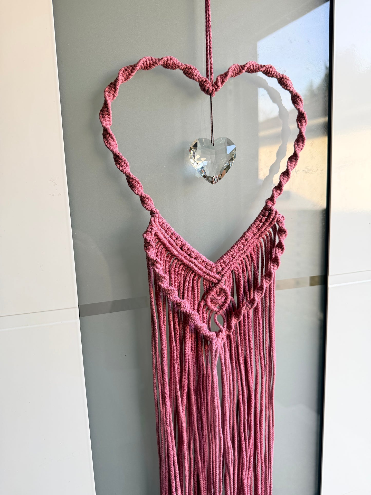 Herz Boho Traumfänger | Wandbehang