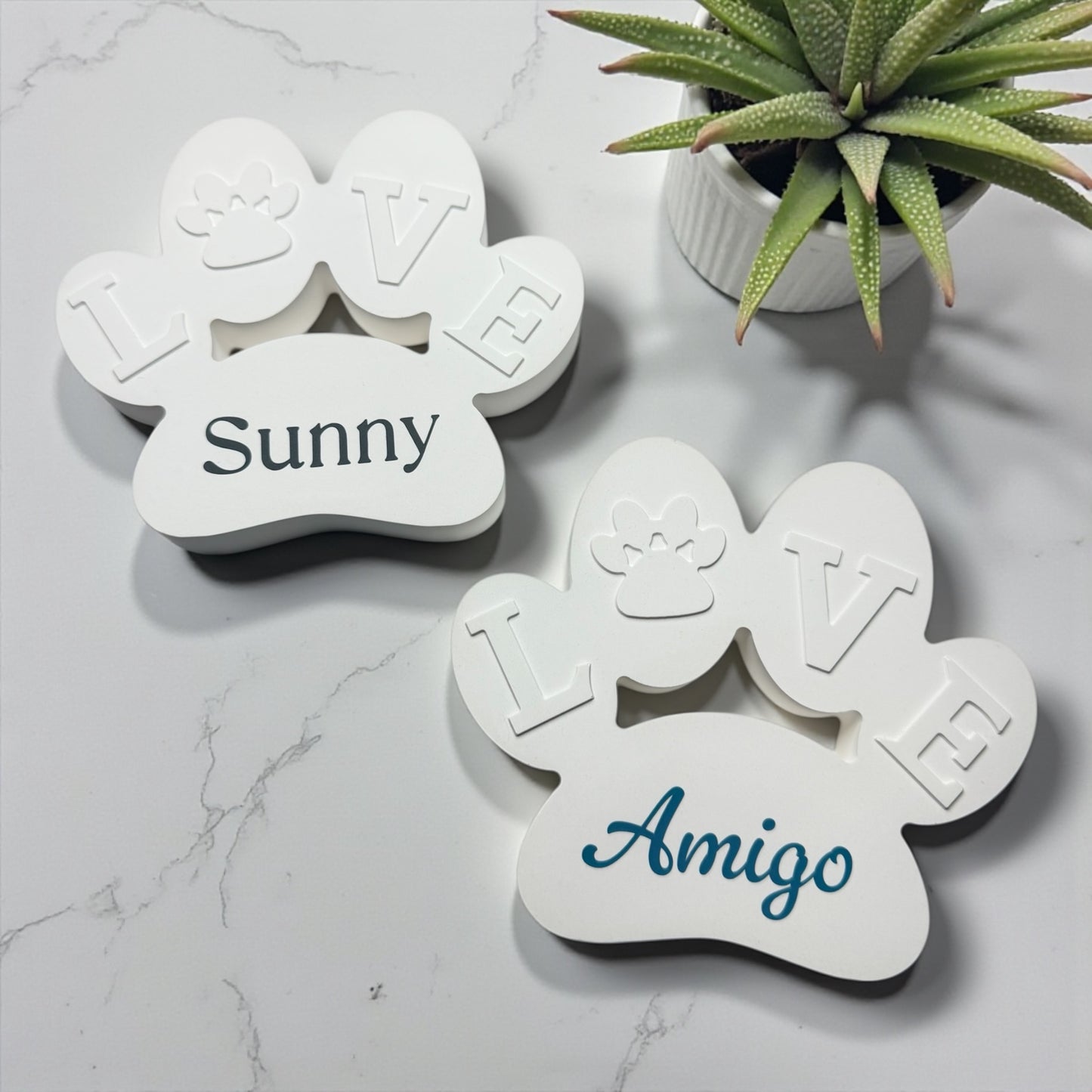 Große Pfote - LOVE | Hund Katze | Personalisiert