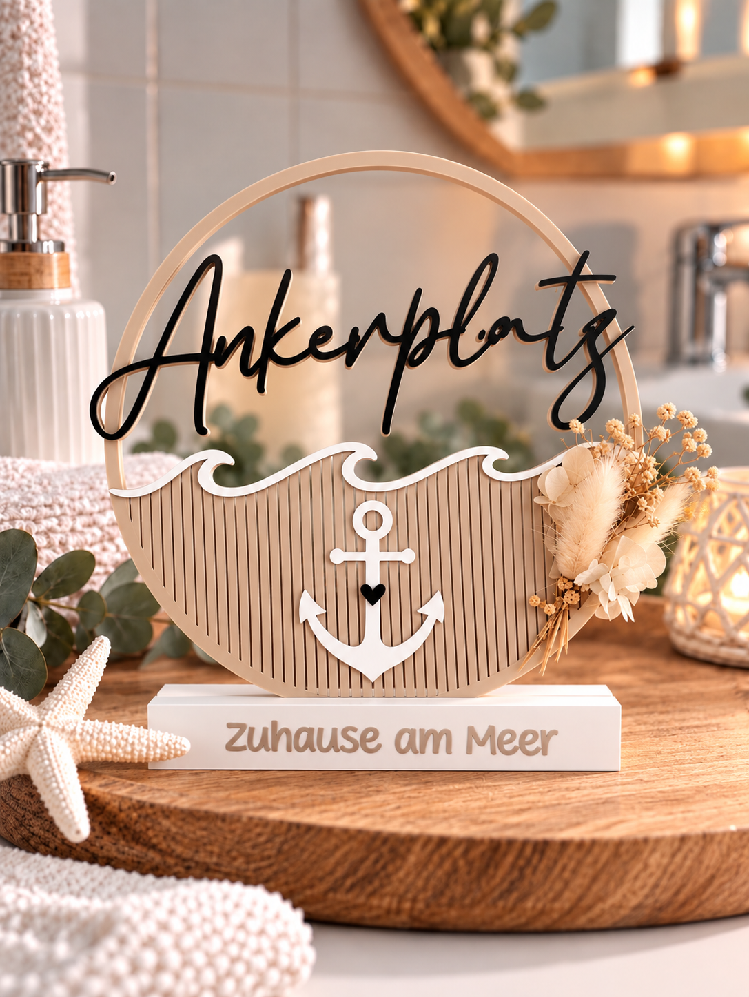 Ankerplatz ⚓️ maritime Deko | Zum Aufstellen & Aufhängen | Geschenk | Meerliebe
