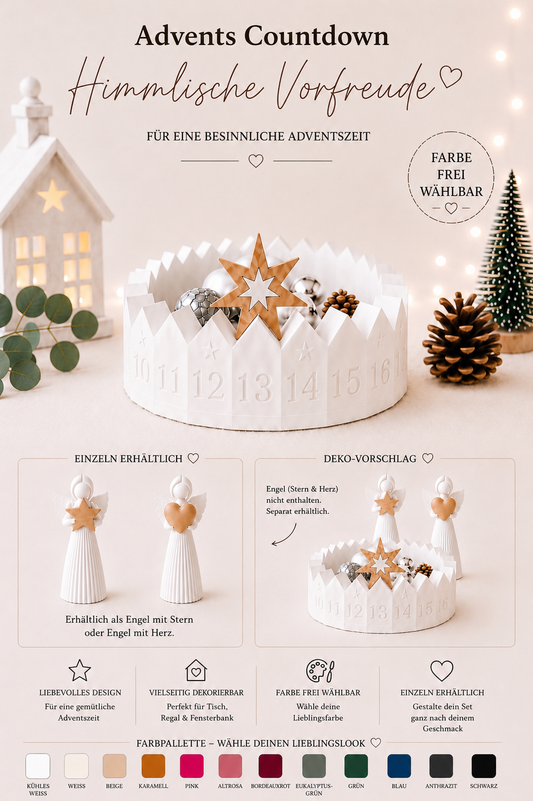 ⭐ Advents-Countdown mit Stern – Adventskalender |