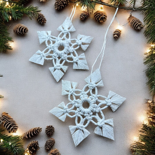Schneeflocke Makramee