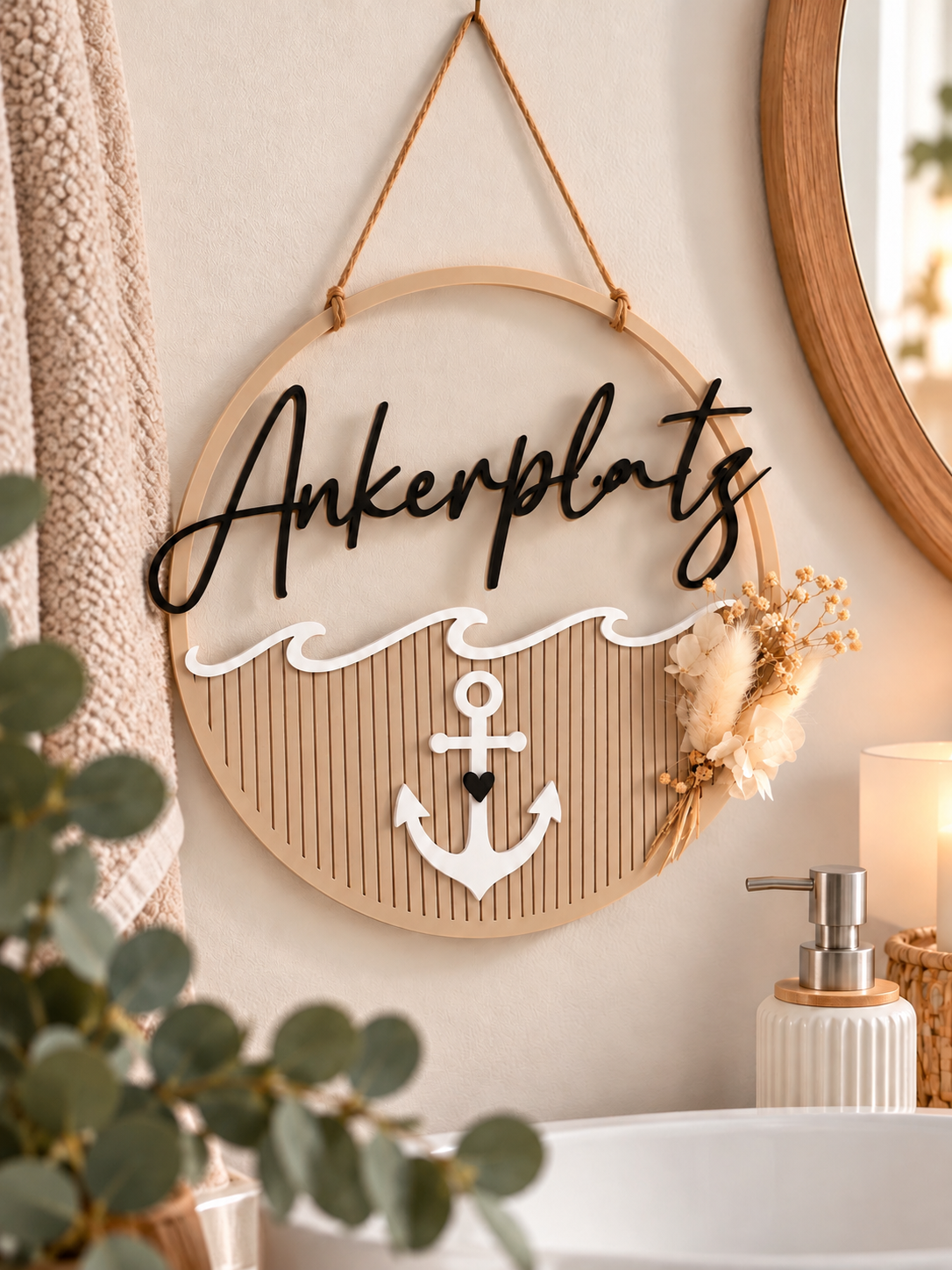 Ankerplatz ⚓️ maritime Deko | Zum Aufstellen & Aufhängen | Geschenk | Meerliebe