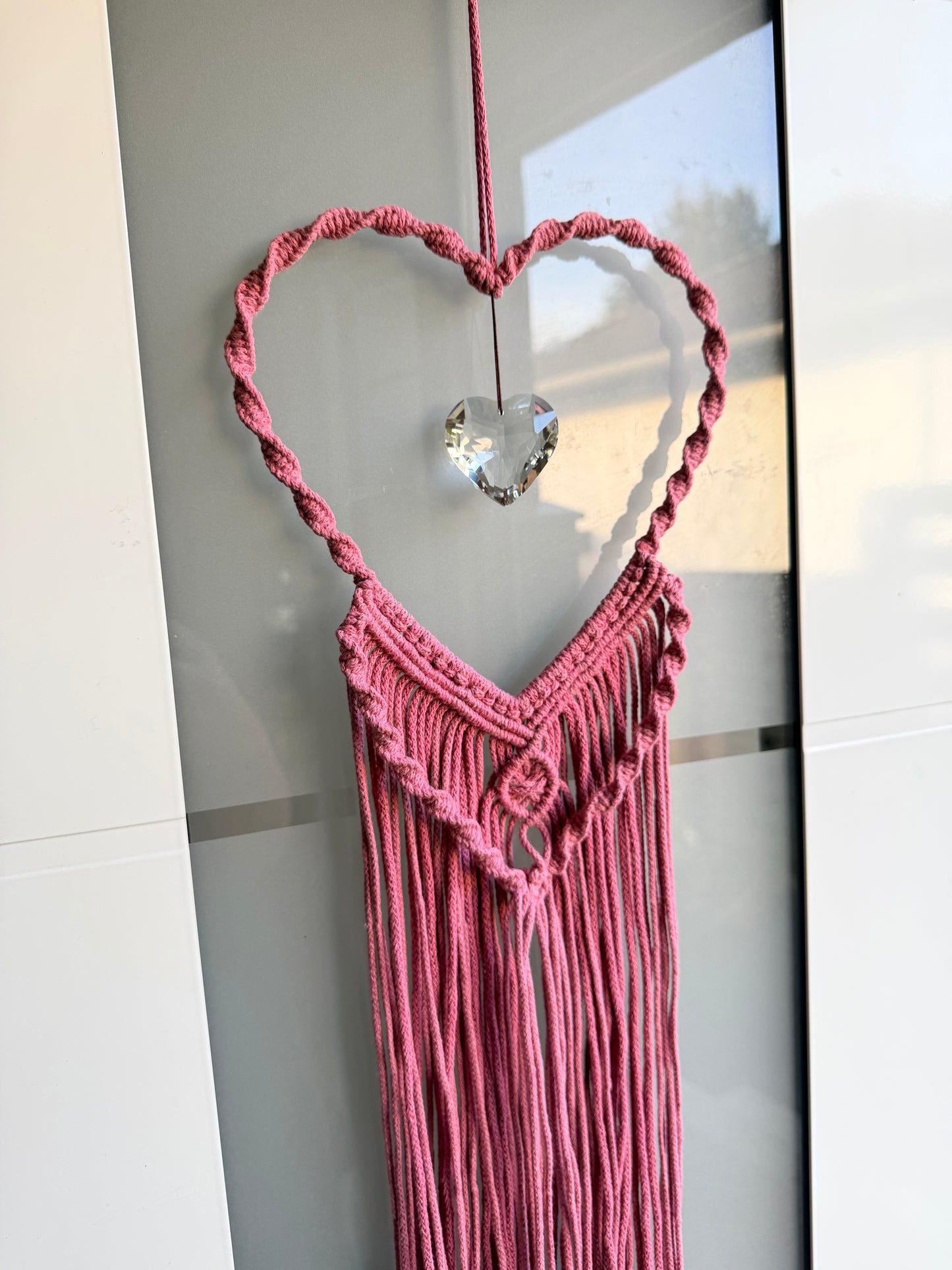 Herz Boho Traumfänger | Wandbehang