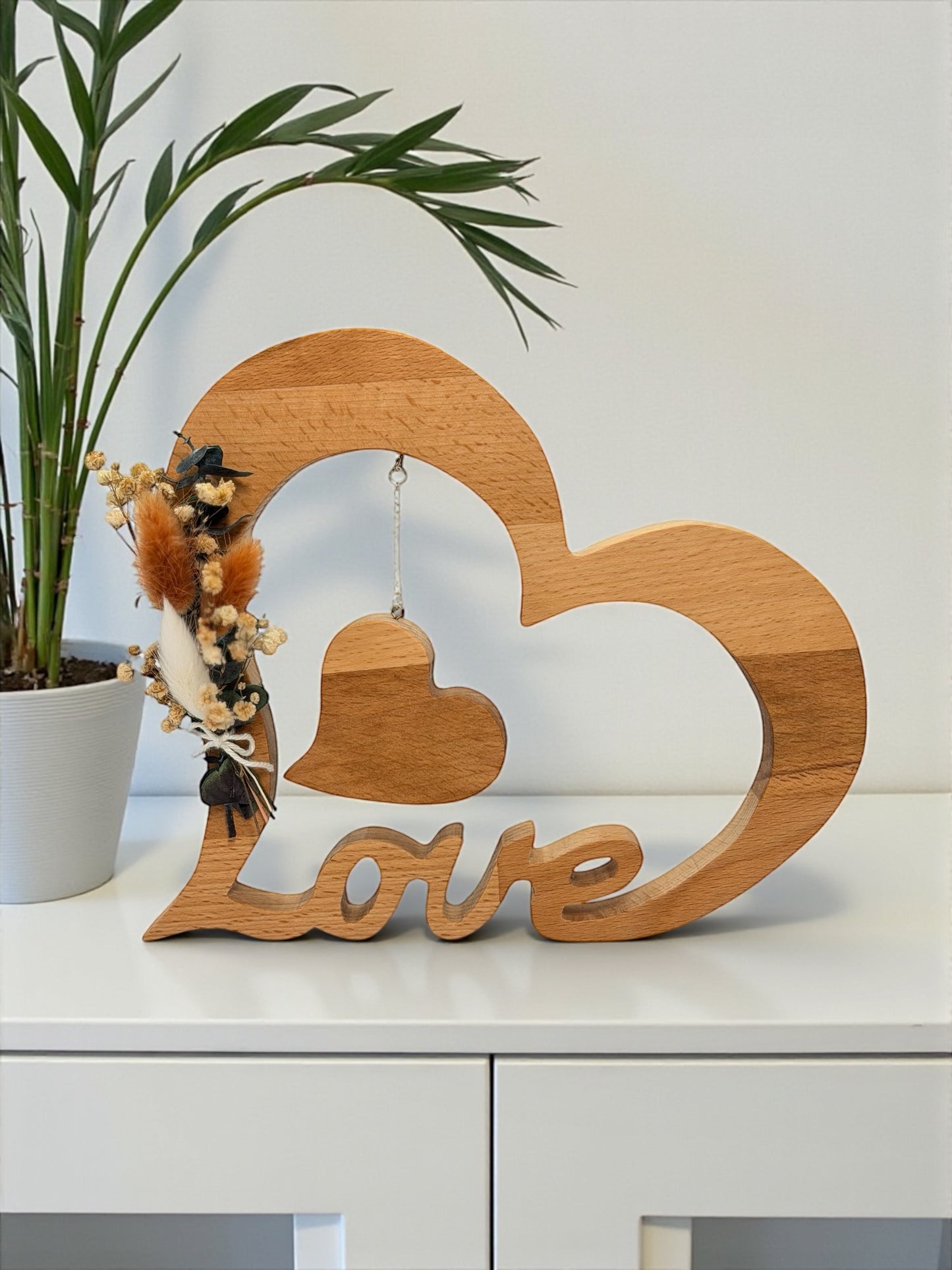 LIMITIERT Holzherz / Herz - Love / Unendlich Valentinstag | Personalisierung