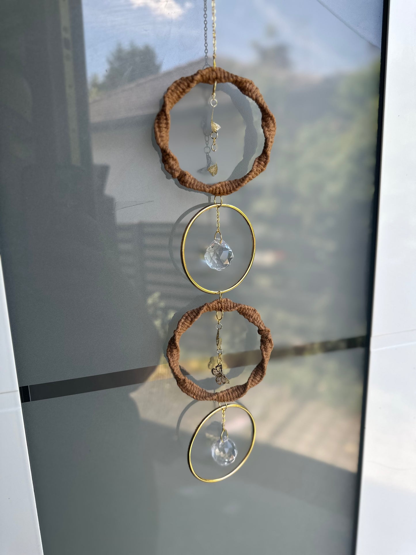 Sonnenspiel Ringe | Sonnencatcher Makramee Silber & Gold