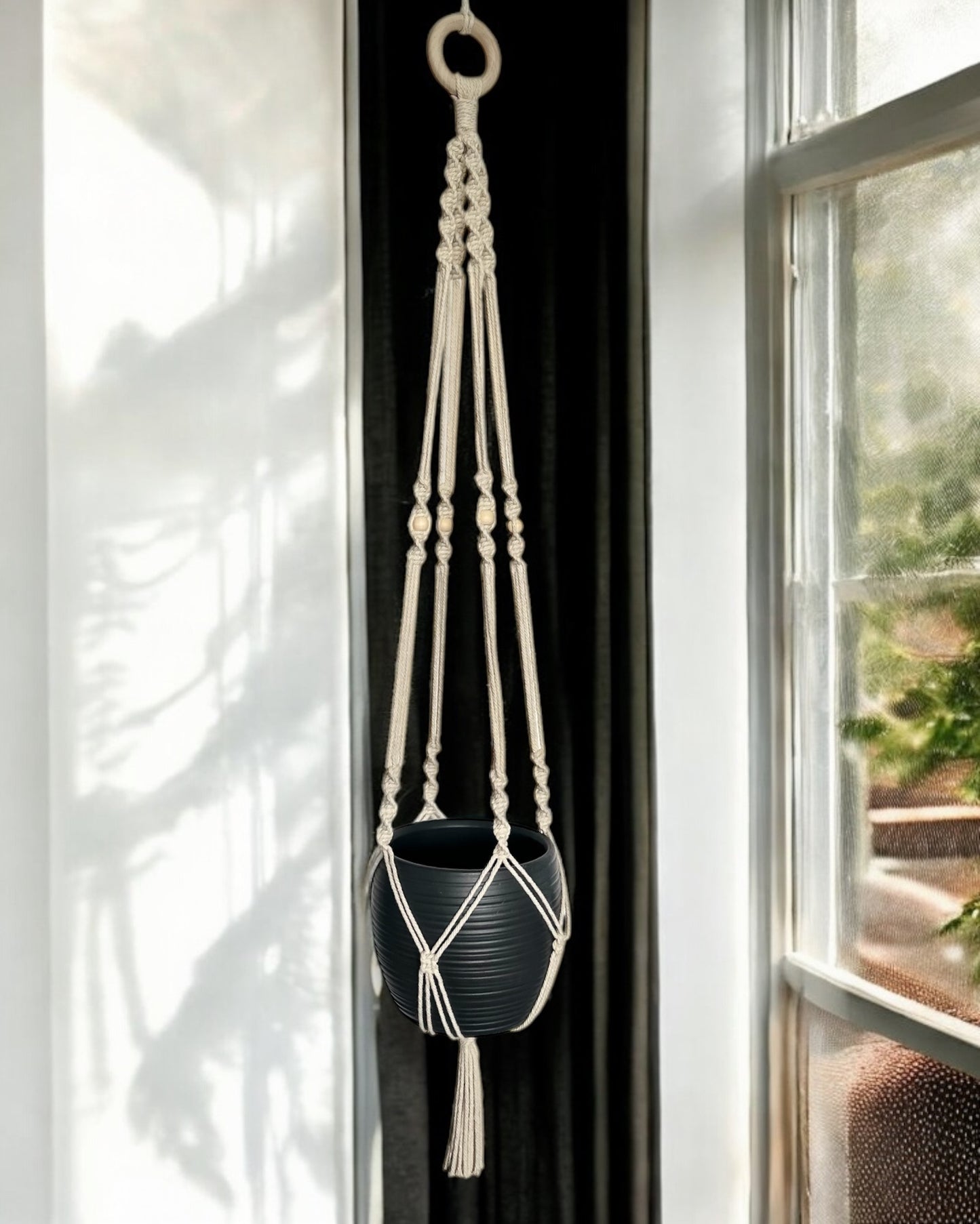 Boho Blumenampel | Wandbehang