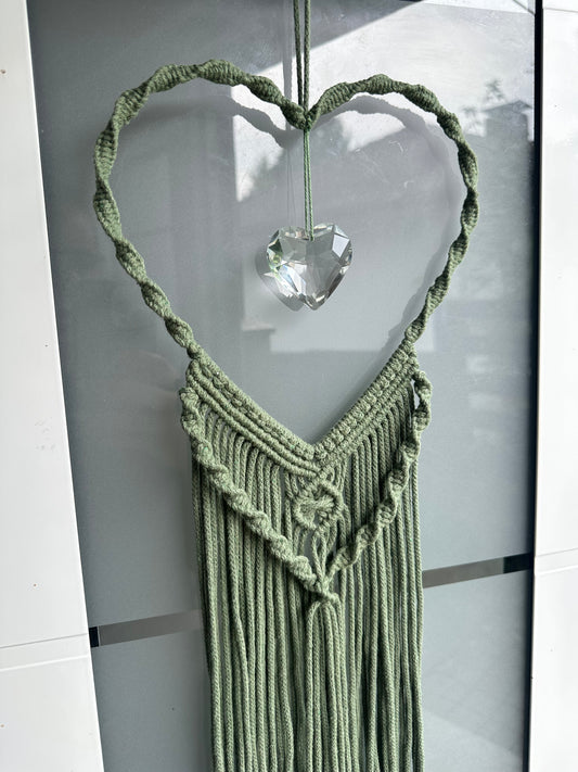 Herz Boho Traumfänger | Wandbehang
