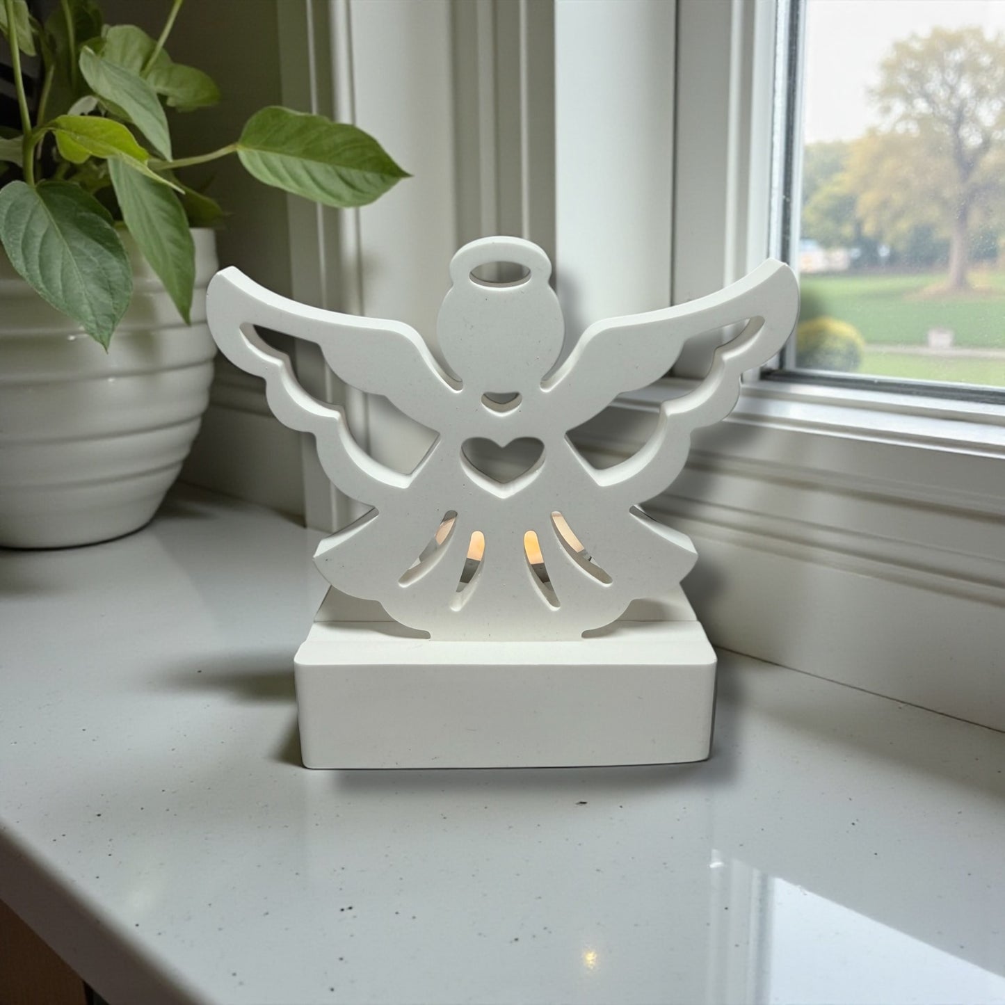 Teelichthalter mit Einschieber Engel I Kerzenhalter