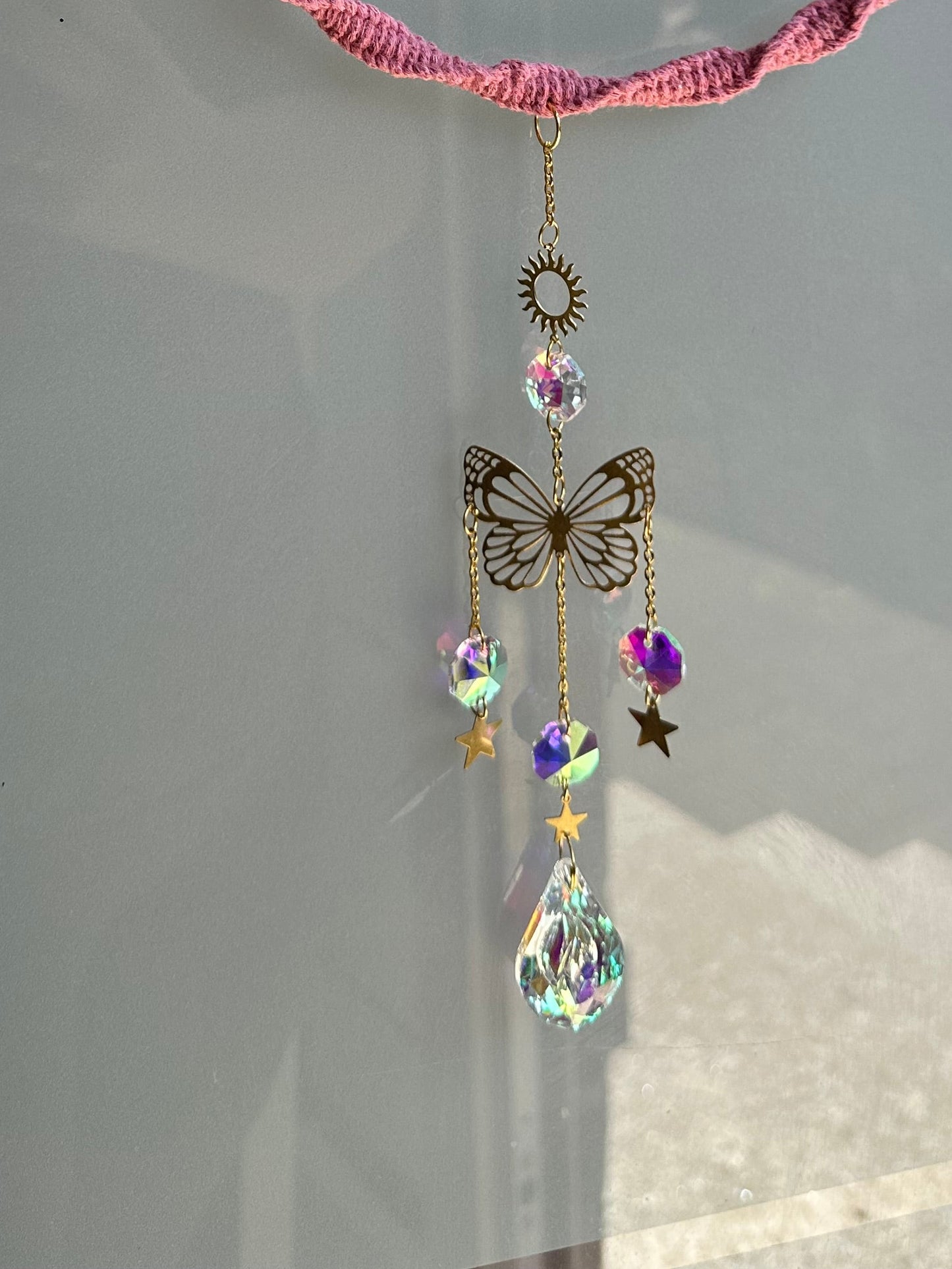 Sonnenspiel im RING | Suncatcher Makramee Sonnenfänger