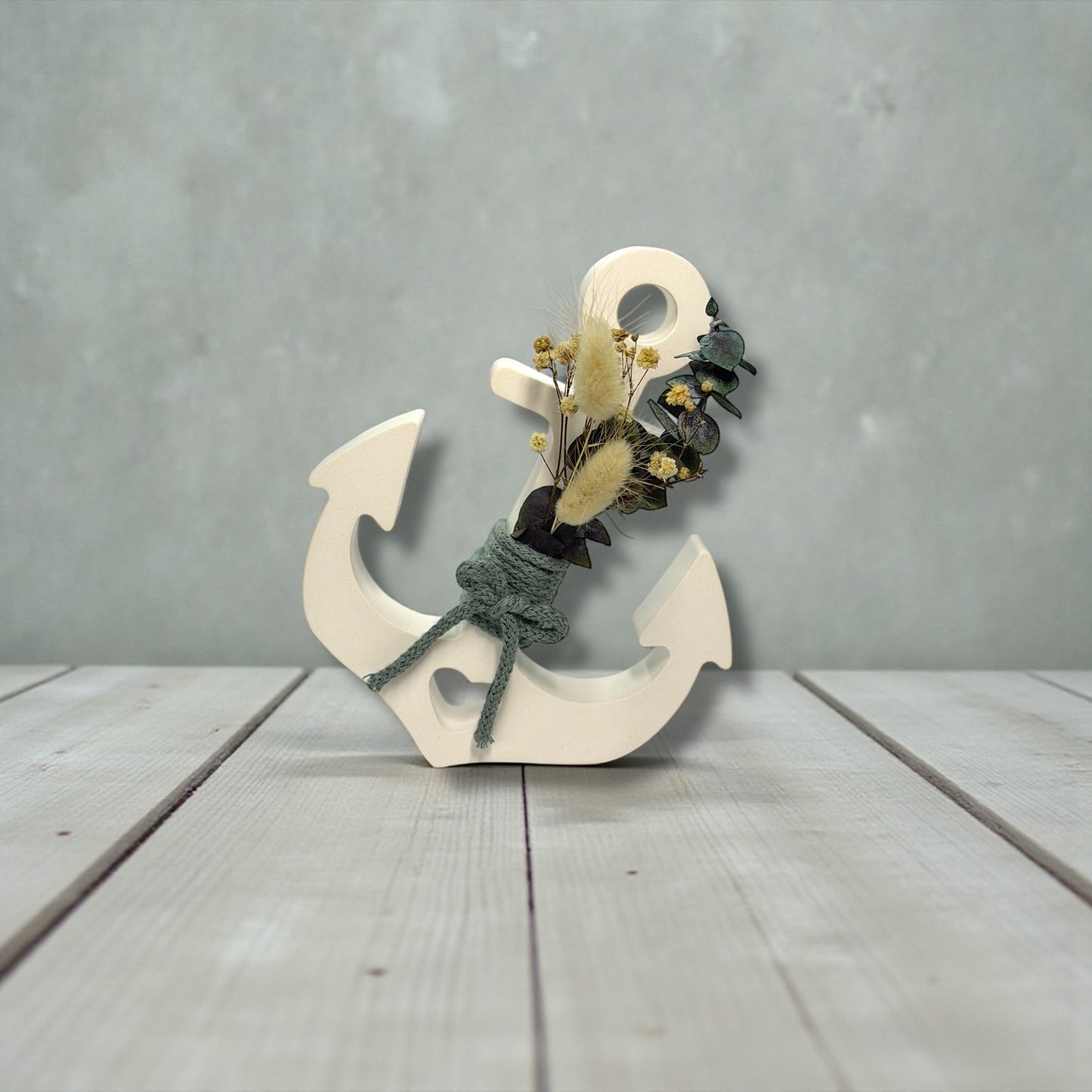 Anker Trockenblumen Seil | Personalisiert | Maritim Deko