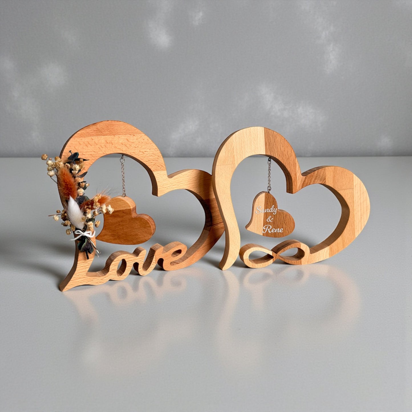 LIMITIERT Holzherz / Herz - Love / Unendlich Valentinstag | Personalisierung