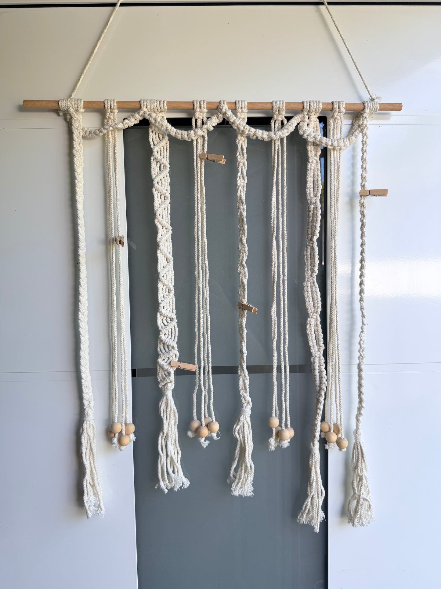 Sofortkauf Boho - Foto / Haarspangen Aufhänger Beige |Wandbehang |