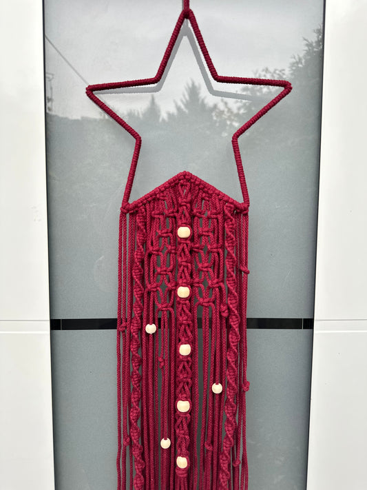 Boho STERN Traumfänger | Perlen | Wandbehang