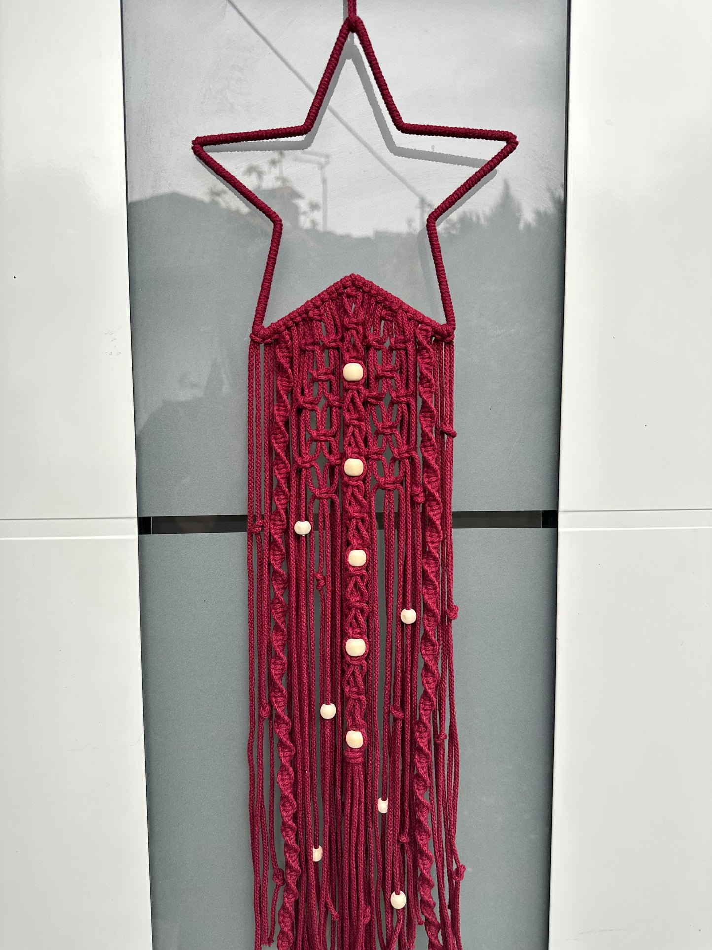 Boho STERN Traumfänger | Perlen | Wandbehang