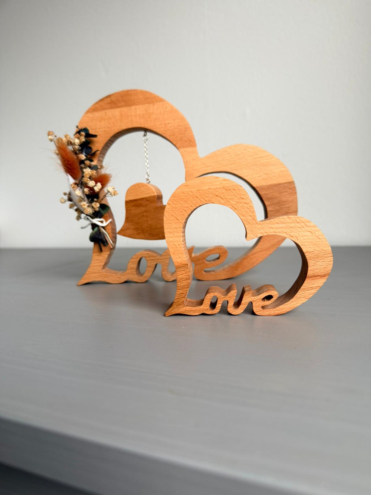 LIMITIERT Kleines Holzherz / Herz - Love / Unendlich Valentinstag | Personalisierung