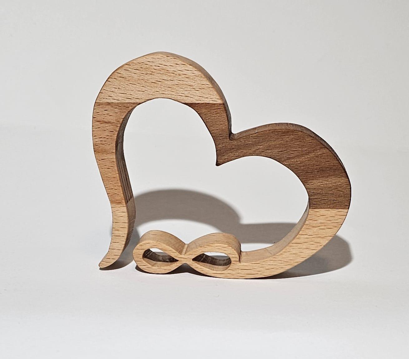 LIMITIERT Kleines Holzherz / Herz - Love / Unendlich Valentinstag | Personalisierung