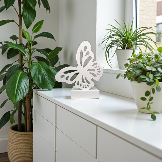 Teelichthalter mit Einschieber Schmetterling I Kerzenhalter