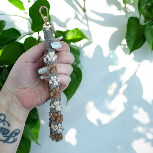 Pfoten Kordel Schlüsselanhänger mit Schlaufe Handgelenk