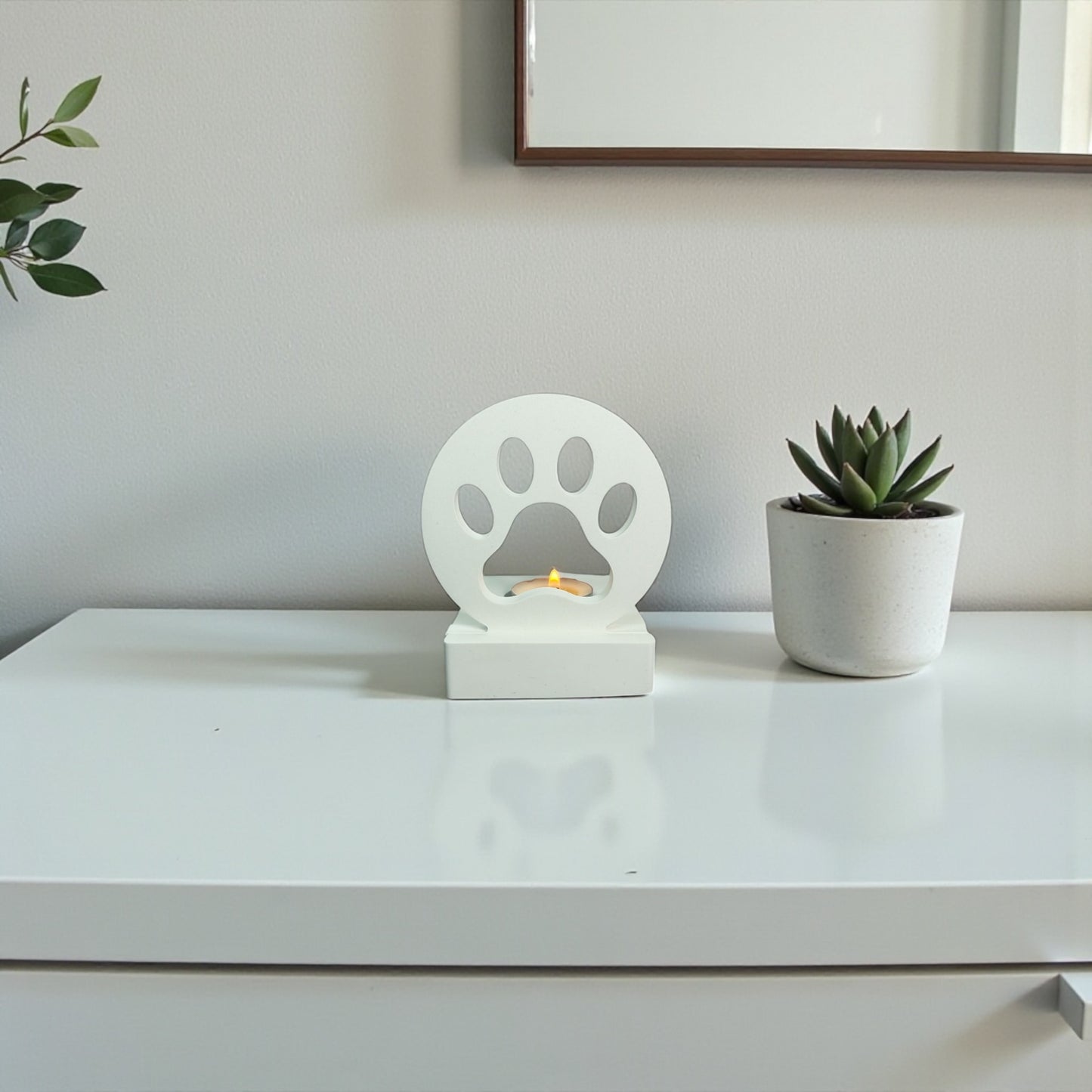Teelichthalter mit Einschieber Pfote I Kerzenhalter