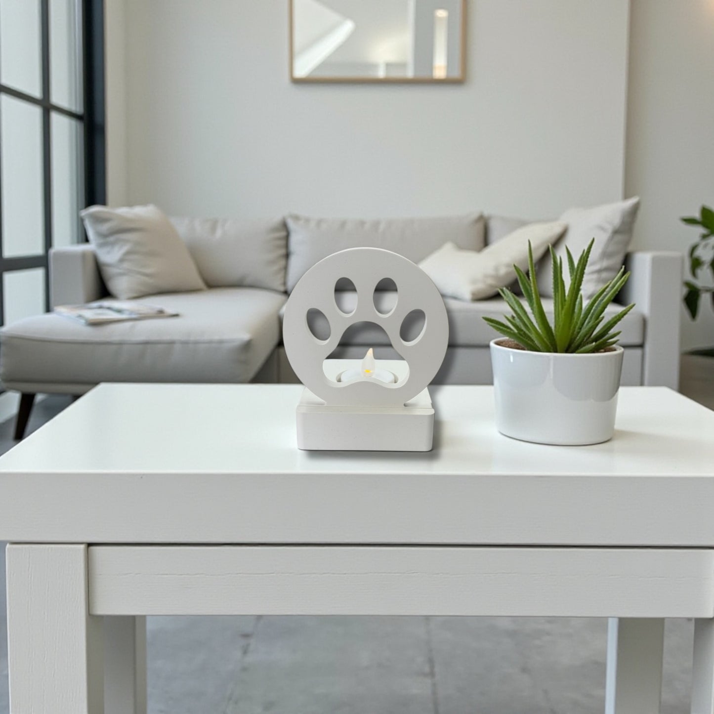 Teelichthalter mit Einschieber Pfote I Kerzenhalter