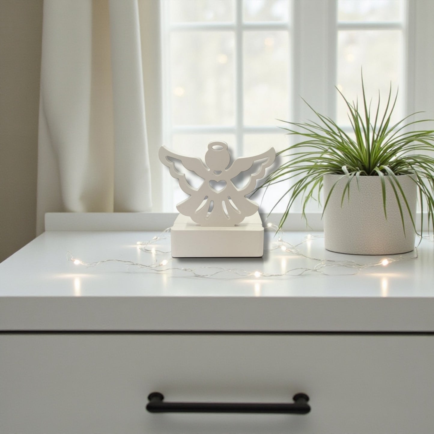 Teelichthalter mit Einschieber Engel I Kerzenhalter