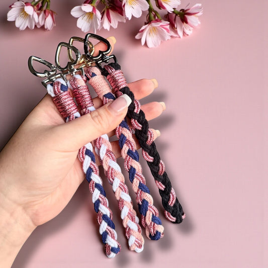 Sofortkauf Makramee Geflochten | Schlüsselanhänger mit Schlaufe Handgelenk