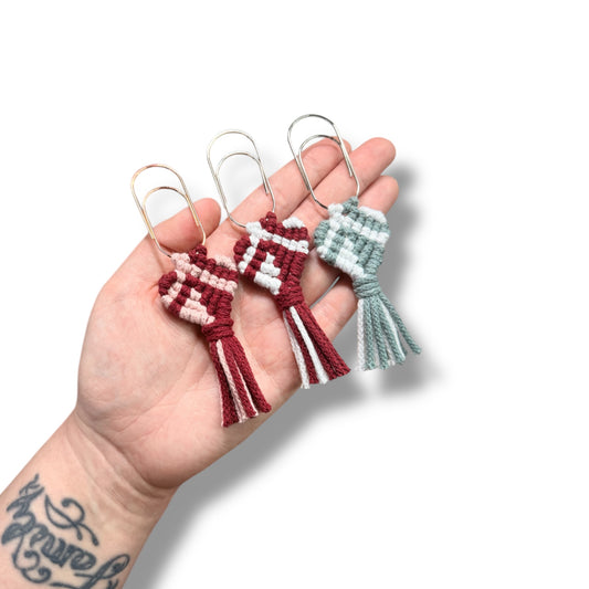 Sofortkauf Herz Lesezeichen Makramee Boho