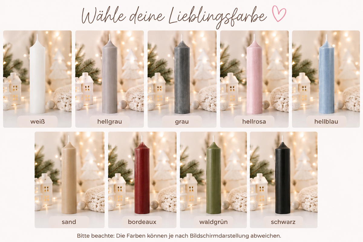 🤍 Winterliches Häuser-Set - mit passenden Kerzen & Lichterkette