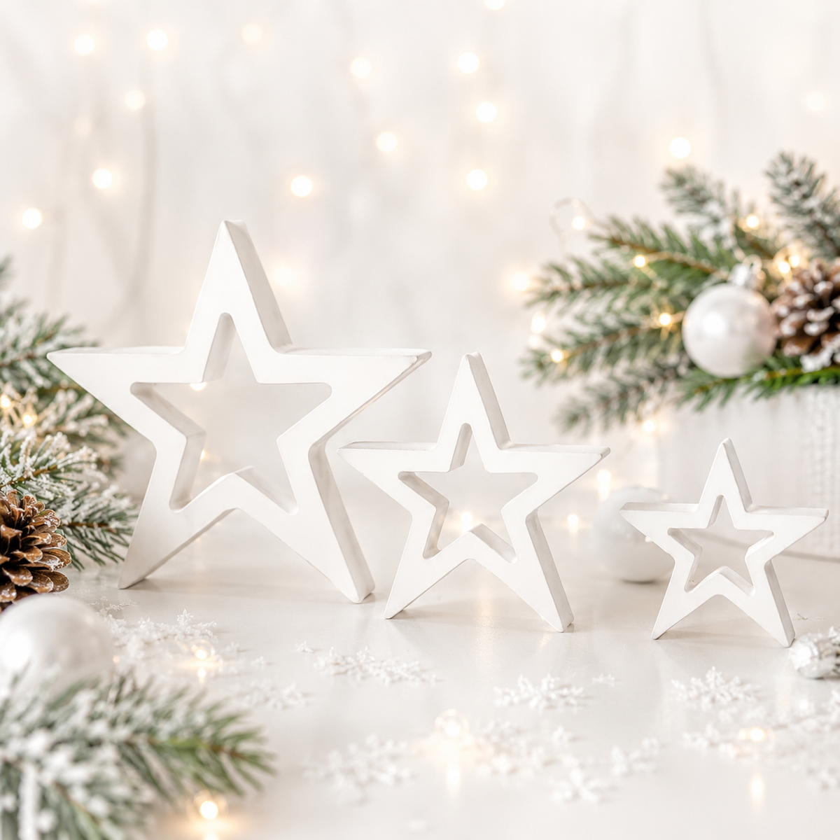 ⭐ Dekostern-Set aus Keraflott – 3er-Set
