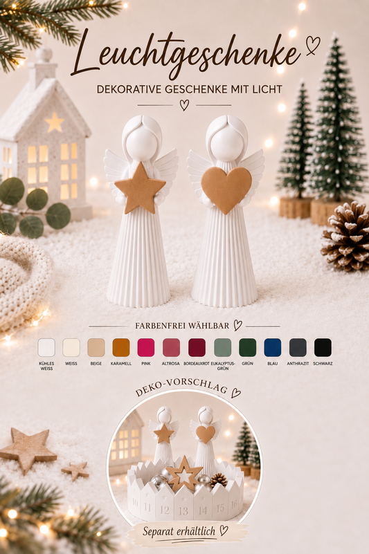 ❤️ Engel mit Herz oder Stern – liebevolle Geschenkidee & Dekoration