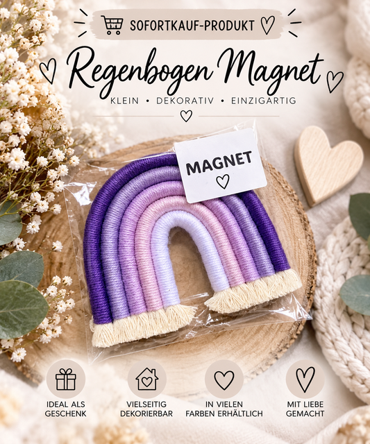 Sofortkauf Lila Rainbow Regenbogen Magnet