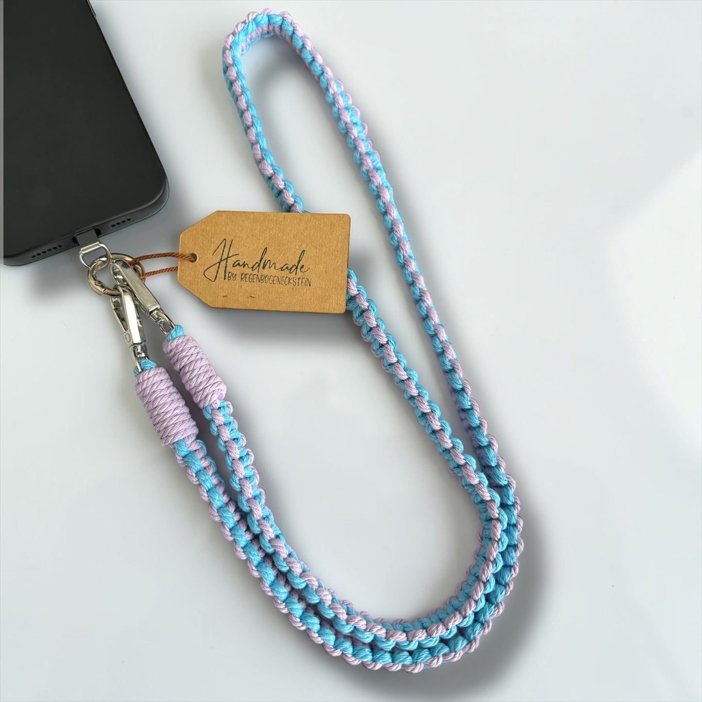 Makramee Handykette | Schlüsselkette