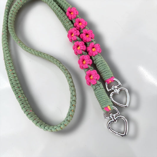 Makramee Handykette BLUMEN| Schlüsselkette