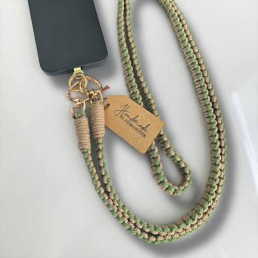 Makramee Handykette | Schlüsselkette
